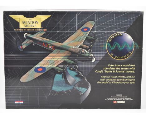 Corgi The Aviation Archive Sights &amp; Sounds 1:72 scale diecast model Avro Lancaster MkIII (Special) AJ-G, ED932, Wing Comm