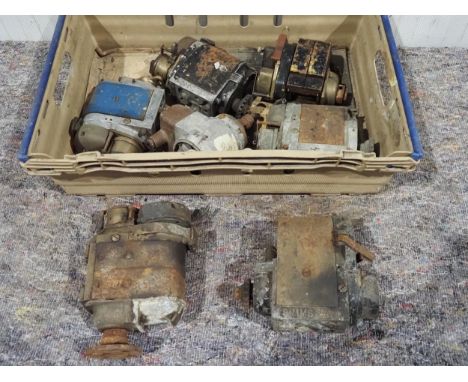 7 Vintage magnetos mostly Simms 