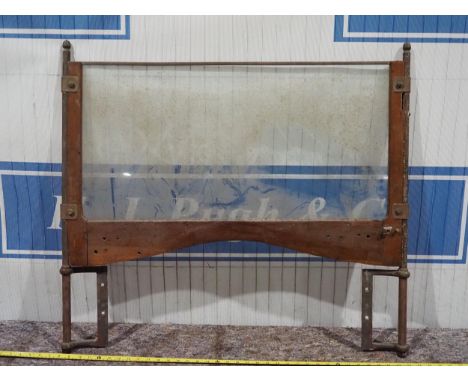 Vintage car windscreen 