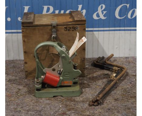 Churchill brake efficiency recorder and Morris starter handles 