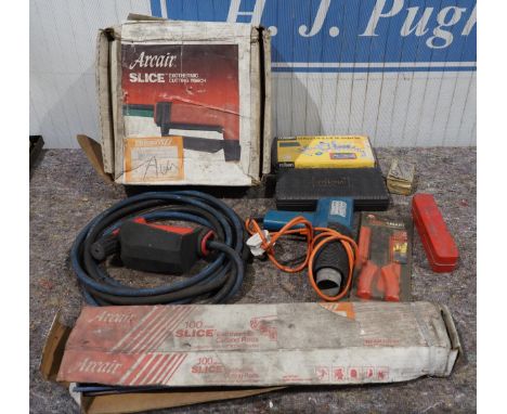 Arcair Slice exothermic cutting torch, cutting rods and other tools 
