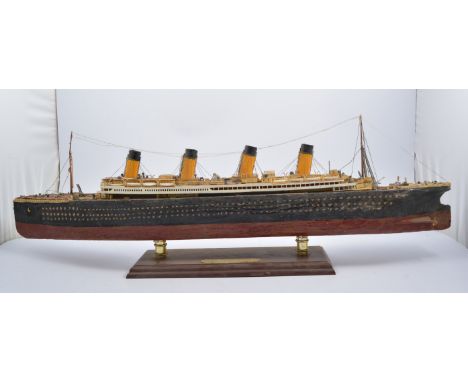 Scale model of the RMS "Titanic", 80cm in length.