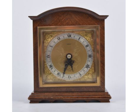 Small mahogany cased shelf clock by Elliott for Tarratt, 16.5cms.