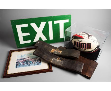 The Ernie Benbow Collection of Rugby League Memorabilia,
including a group of memorabilia relating to the final match at Wiga