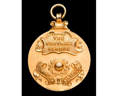 Roger Hunt 9ct. gold Football League Division One Championship medal season 1965-66,
inscribed THE FOOTBALL LEAGUE, CHAMPIONS