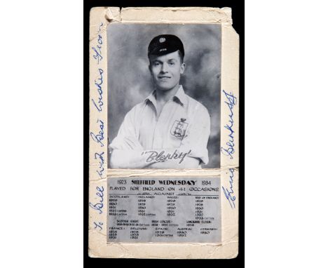 Ernie Blenkinsop photocard signed and dedicated to Billy Gillespie,
inscribed "To Bill with Best Wishes From"

This item has 