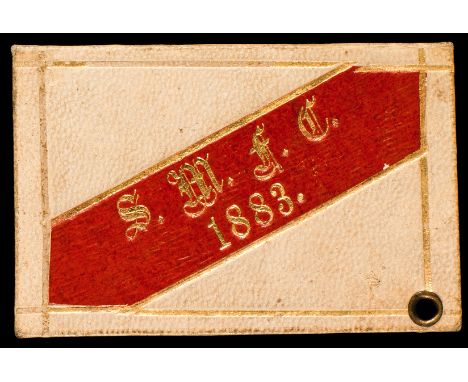 Early member's ticket for Australian Rules Football: South Melbourne FC 1883

The club was founded 19 June 1874 and it adopte