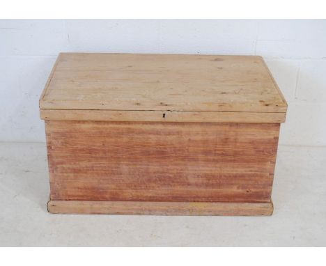 A pine trunk - length 94cm, depth 54cm, height 52cm