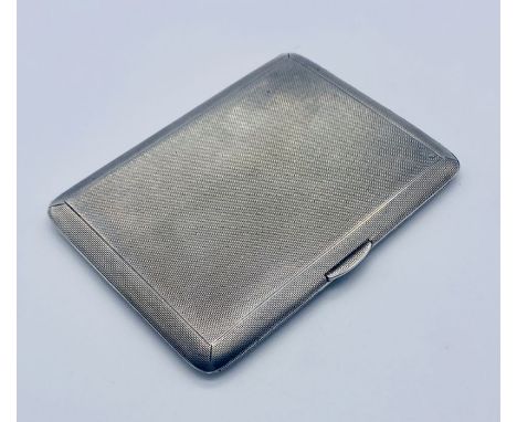 A hallmarked silver cigarette case, weight 170.9g