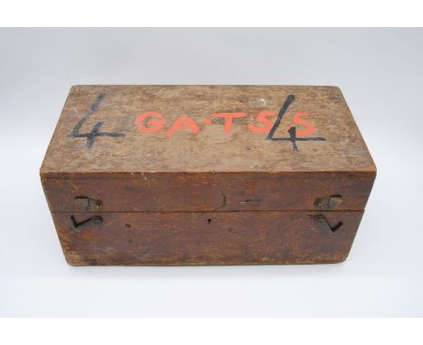 A surveyors level instrument by 'E R Watts & Son Ltd', in original fitted case