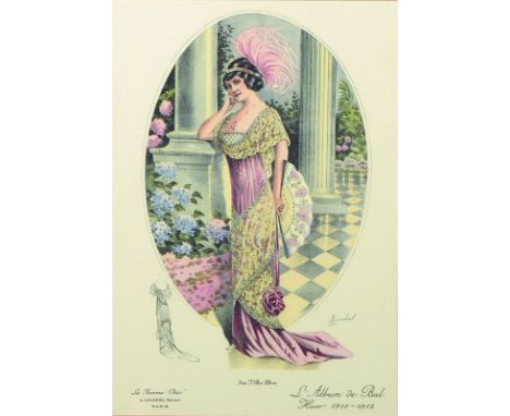 20th Century French School. 'L'Album de Bal', Print, 7.5" x 5.25", and a companion piece, a pair (2).