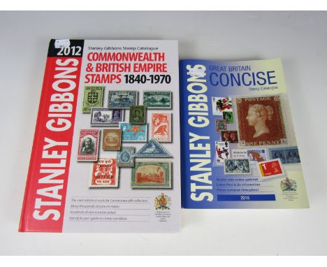 Two Stanley Gibbons stamp books including The Commonwealth and British Empire 1840 - 1870