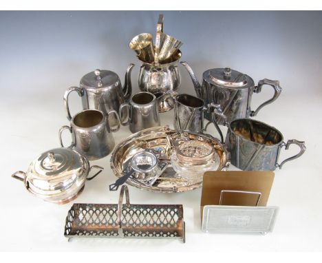 A large quantity of electroplate including a Victorian EPBM tea service