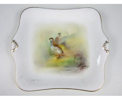 A Royal Worcester Three Legged Partridge dish