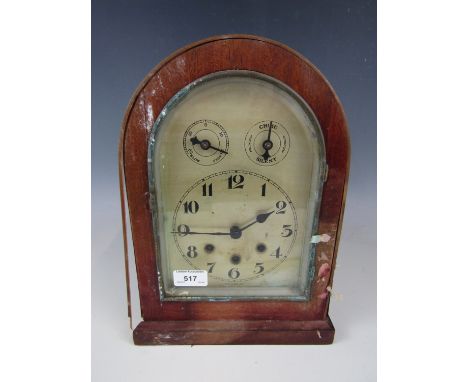 A late 19th Century German mahogany bracket-type clock (a/f)