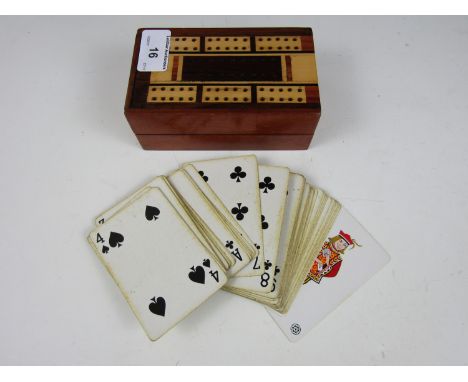 A vintage cribbage set