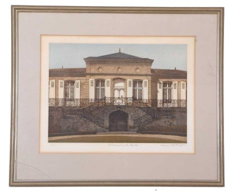Terence Millington (British, b.1942), "Chateau Leoville Barton", etching with aquatint, signed, titled and numbered 146/150 i