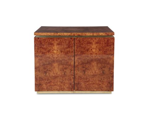 JEAN CLAUDE MAHEY A lacquered walnut cabinet by Jean Claude Mahey, France c.1970. 87 x 45.5 x 73.5cm(h)Condition Report:  Ove