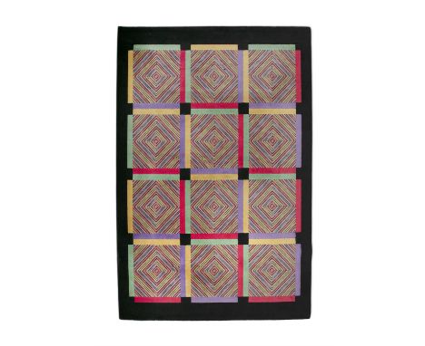 MISSONI A vintage Missoni wool rug, produced by T&amp;J Vestor, Italy c.1980, with maker's label. 240 x 164cm