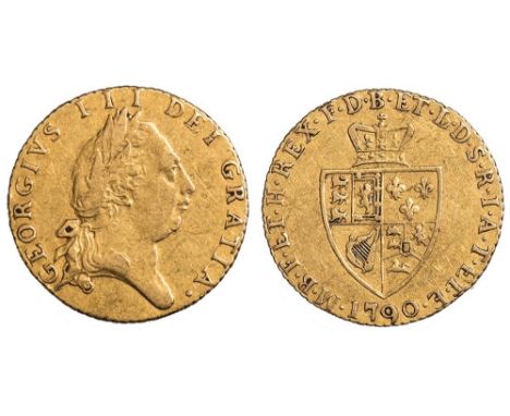 George III, half guinea, 1790, fifth laur. head r., rev. crowned shield of arms (S. 3735), good fine