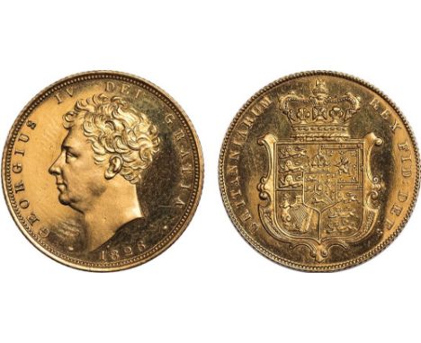 G - George IV, proof sovereign, 1826, bare head l., rev. crowned shield of arms (S.3801), some light rubbing on obverse, abou