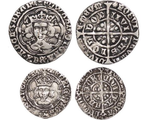 Edward IV, first reign, light coinage (1464-1470), groat, London, mm. sun, crowned bust facing, quatrefoils at neck, rev. lon