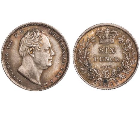 William IV, sixpence, 1831, bare head r., rev. value within wreath (S.3836; ESC.1670), lightly toned, about mint state