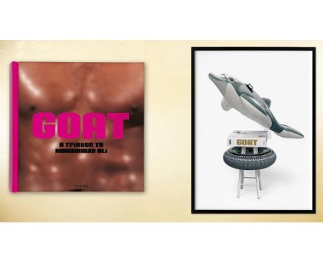 Muhammad Ali and Jeff Koons signed collector's edition of GOAT a tribute to Muhammad Ali. The sculpture Radial Champs by Jeff