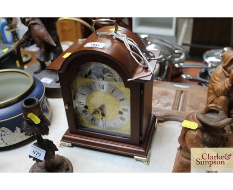 A Franz Hermle mantle clock with key