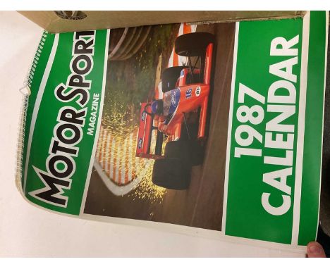 Fourteen Goodyear calendars from 1975-1996 (1 box).