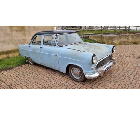 1959 Ford Consul MkII, Lowline 1,703cc. Registration number WWF 566 (see text). Chassis number unknown, Engine number 204E 16