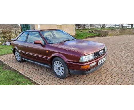 1989 Audi Coupe Quattro, 2226cc. Registration number G323 JWA. Vin number WAUZZZ8BZKA011711. Engine number KV060682. Cereal-b