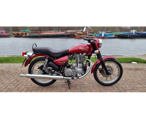 2006 Royal Enfield Bullet 500. Registration number KX06 NLM. Frame number ME3AHBST56C000859. Engine number LS 06C1796 (V5C sa