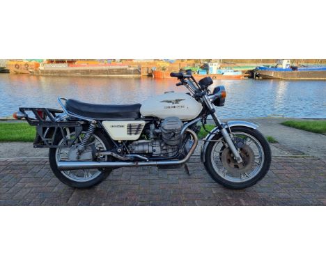 1977 Moto Guzzi T3, 844cc. Registration number CDF 871T. Frame number VD 16983 M 14615 OM. Engine number 108730.Developed fro