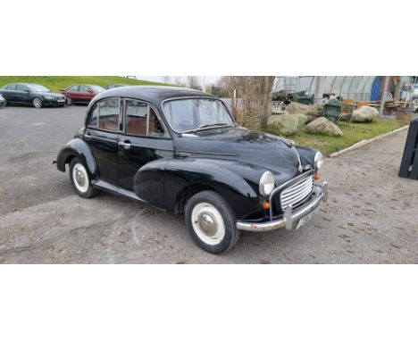 1958 Morris Minor, 948cc. Registration number 736 YUF (non transferrable). Chassis number FAA1/619047. Engine number 9M-U-H19