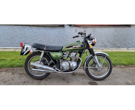 1975 Honda CB550 K1, 544cc. Registration number KPW 881N. Frame number CB550-1209526. Engine number CB550E-104546.Honda follo