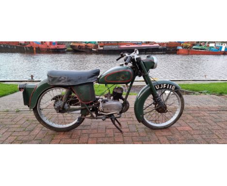 1959 Excelsior Consort, 98cc. Registration number UJF 118. Frame number SC9 677. Engine number 6068 8963Excelsior's Consort f