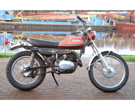 1972 Yamaha RT3 360, 351cc. Registration number NOVA 18E156878. Frame number RT1-142771. Engine number RT1-142771.Yamaha intr