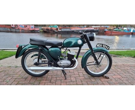 C.1963 BSA Bantam D7, 175cc. Registration number WDX 924A, not recorded with DVLA. Frame number D7 617??. Engine number ED7B 