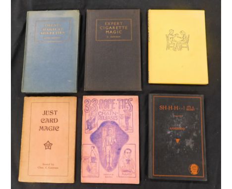 "DEVIL DUVEEN": EXPERT CIGARETTE MAGIC, London, Edward Bagshawe [1932], original cloth gilt + "LAURIE": S'MARVELLOUS A BOOK O