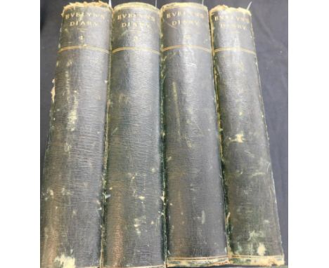 JOHN EVELYN: THE DIARY..., ed Sir William Bray, London, Bickers &amp; Son, 1879 new edition, 4 vols, 25 plates, 4to, contempo