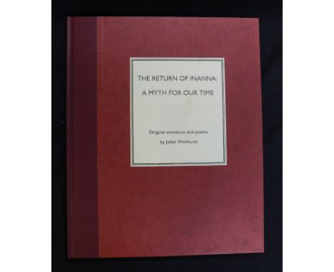 JULIET WIMHURST: THE RETURN OF INANNA, A MYTH FOR OUR TIME, ORIGINAL WOODCUTS AND POEMS, Norwich, Paul Walters, 1994, (30) nu