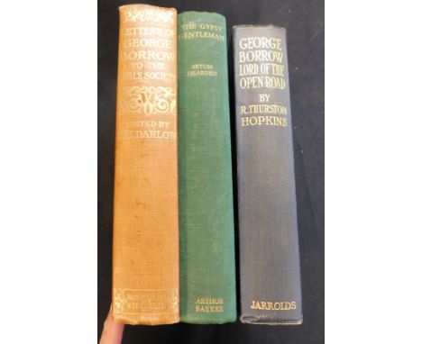 ROBERT THURSTON HOPKINS: GEORGE BORROW, LORD OF THE OPEN ROAD, ill C M Nichols, London, Jarrolds [1922], 1st edition, origina