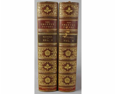 THOMAS CREEVEY: THE CREEVEY PAPERS, ed Sir Herbert Maxwell, London, John Murray, 1903, 1st edition, 2 volumes, extra illustra
