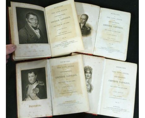 EMMANUEL-AUGUSTE-DEIUDONNE COMTE DE LAS CASES: MEMOIRS OF A LIFE EXILE AND CONVERSATIONS OF THE EMPEROR NAPOLEON, London for 