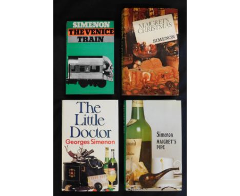GEORGES SIMENON: 4 titles: THE VENICE TRAIN, London, Hamish Hamilton, 1974, 1st edition, original cloth, d/w; MAIGRET'S CHRIS