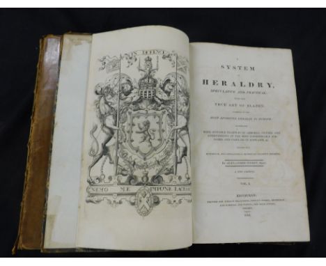 ALEXANDER NISBET: A SYSTEM OF HERALDRY SPECULATIVE AND PRACTICAL WITH THE TRUE ART OF BLAZON..., Edinburgh, printed for Willi