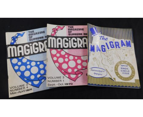 Box assorted Magic periodicals comprising GENII, 1966-74, 80+ issues, original wraps; MAGIGRAM, 20+ assorted issues + THE GEN