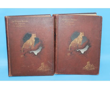 TWO VOLUMES OF 'THE NATURAL HISTORY OF ANIMALS', VOGT &amp; SPECHT