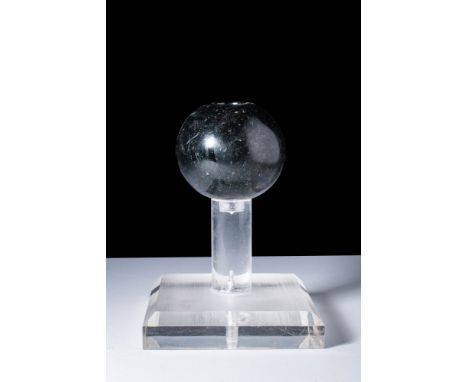 Predynastic Period, Naqada II, Ca. 3500 - 3200 BCA globe-shaped mace head made of beautiful grey hematite with a smooth surfa